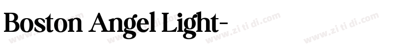 Boston Angel Light字体转换